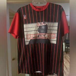 Vintage POST GAME Dennis Rodman WORM #91 "IM NOT A ROLE MODEL" Jersey Shirt L